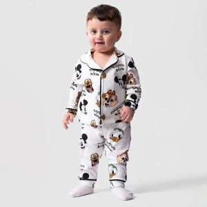 Desenli Erkek Bebek Pijama Takımı