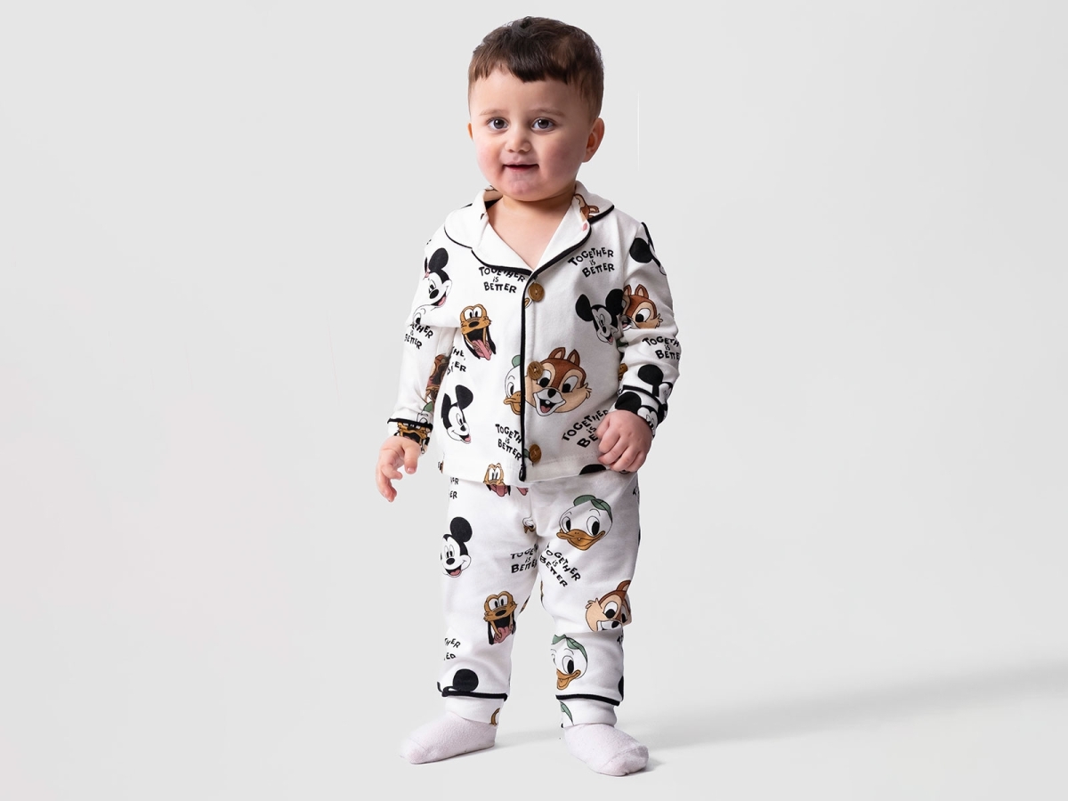 Desenli Erkek Bebek Pijama Takımı